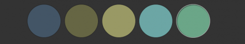 Cathryn Jakicic's Color Inspiration - Cool Blues and Greens - , Wire Jewelry Design, Design, palette